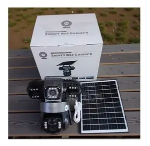 Triple Lens 4G Solar CCTV yenye 360° PTZ View