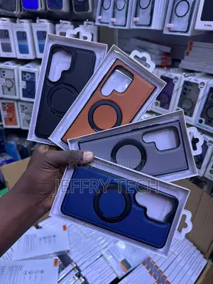 Kifaa cha Ngozi cha Premium kwa Samsung Galaxy S24 Ultra chenye Pete ya MagSafe
