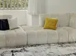 Beige L-Shaped Bubble Sofa - 2