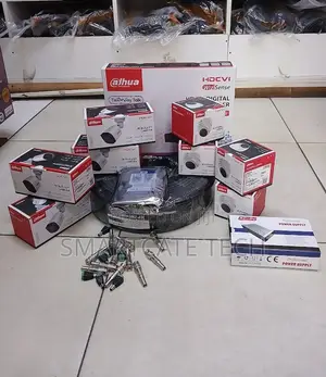 Dahua CCTV Kit ya Channel 8 na Kamera 8 za Dome/Bullet za HD