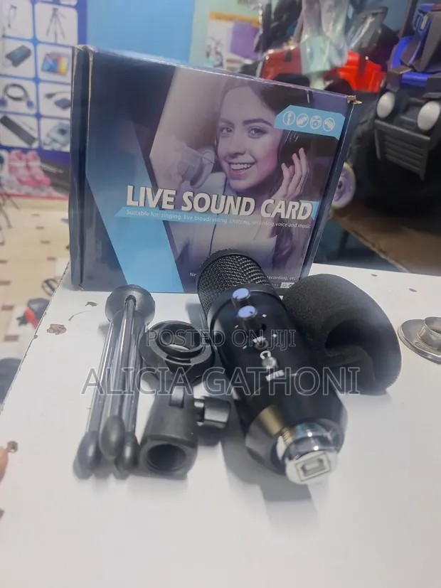 USB Microphone with Echo, Mute, and Headset Port - 1