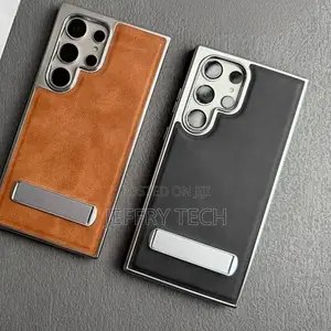Premium Leather Kickstand Case for Samsung Galaxy S25 Ultra/S26 Ultra