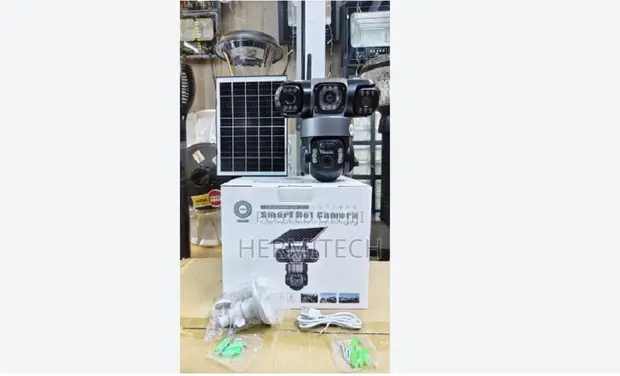 Triple Lens 4G Solar Powered CCTV ya Nje - 1