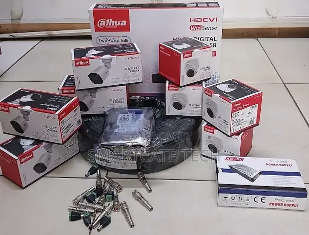 Dahua 8CH CCTV Security Kit na Kamera 8 Dome/Bullet - 1