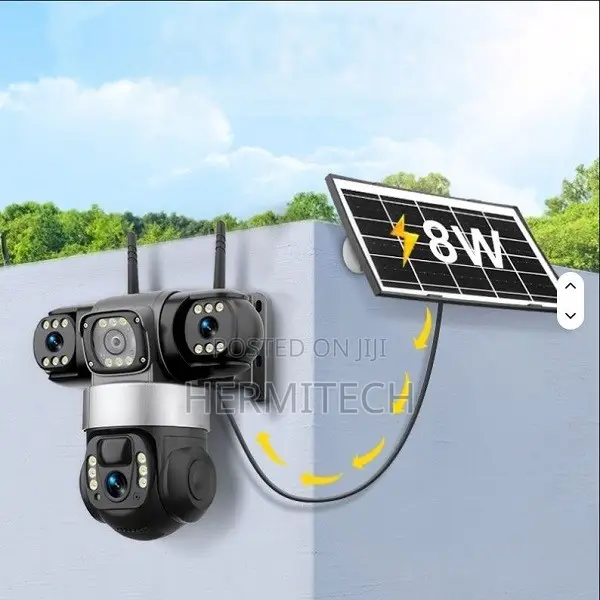 Triple Lens 4G Solar CCTV Camera - 1