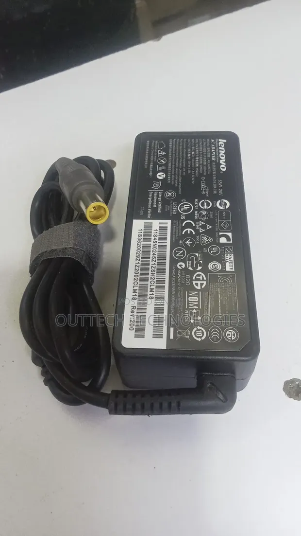 Lenovo Big Pin Laptop Charger Adapter 65W - 1