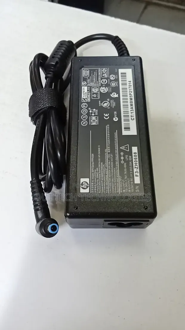 HP Blue Pin Laptop Charger Adapter 65W - 1