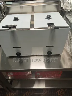 Double Gas Cooker with Fryer