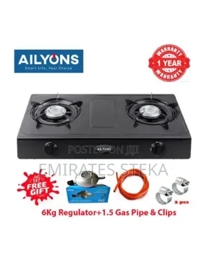 Ailyons Jiko la Meza la Chuma Nyeusi