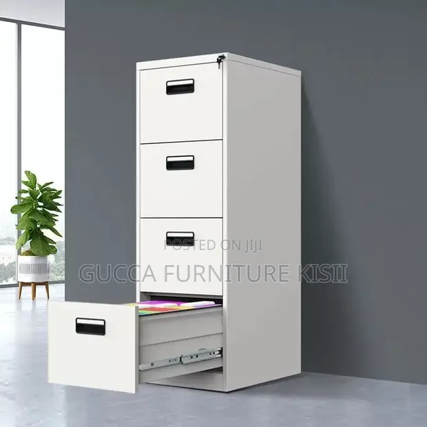 One Key Metallic Filing Cabinet - Brand New - 1