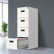 One Key Metallic Filing Cabinet - Brand New - 1