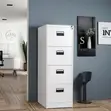 One Key Metallic Filing Cabinet - Brand New - 4