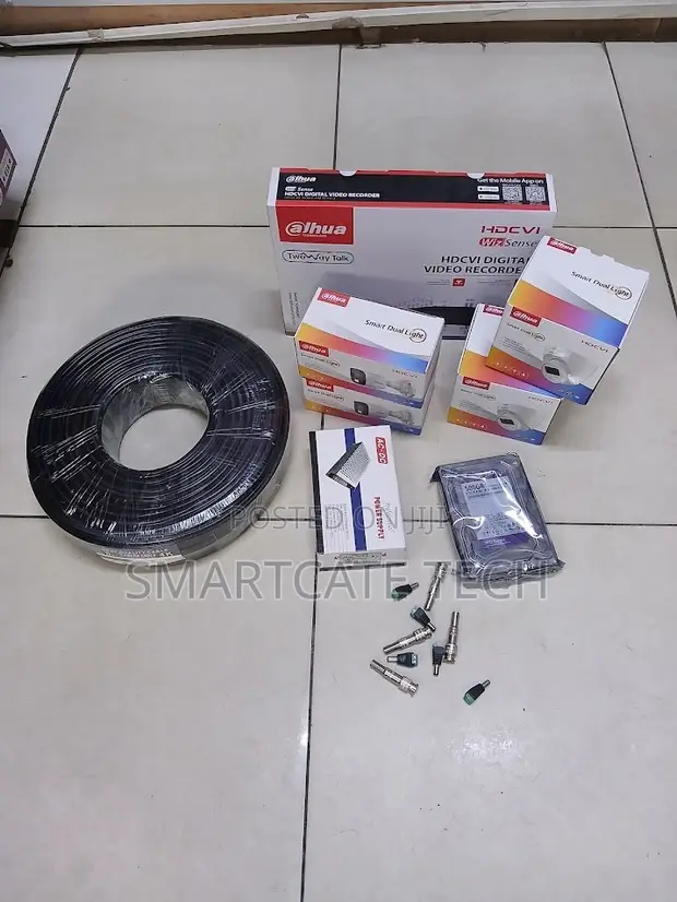 Dahua 4CH Full Color CCTV Camera System with Remote Viewing - 1
