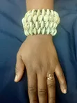 Bangili ya Cowrie Shell Iliyotengenezwa Kwa Mkono - 1