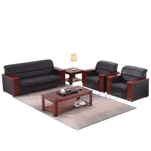 Sofa ya Ofisi ya Mahogany ya Viti 5