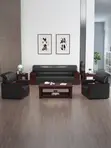 Sofa ya Ofisi ya Mahogany ya Viti 5 - 2