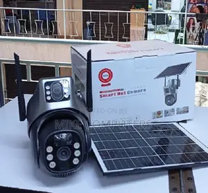 Kamera ya Usalama ya V380 Dual Lens PTZ Solar