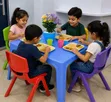 Kids Study/Dining Table with 4 Chairs - 4