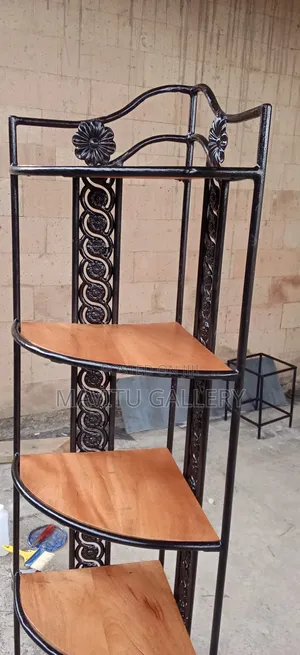 Metal and Wood Rack Stand
