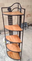 Metal and Wood Rack Stand - 2