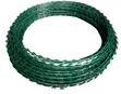 Galvanised Green 10m Razor Wire - 2