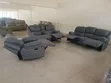 Royal Comfort Sofa Set ya Vitambaa ya Recliner 3+2+1 - 1