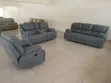 Royal Comfort Sofa Set ya Vitambaa ya Recliner 3+2+1 - 2