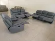Royal Comfort Sofa Set ya Vitambaa ya Recliner 3+2+1 - 3