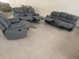 Royal Comfort Sofa Set ya Vitambaa ya Recliner 3+2+1 - 4