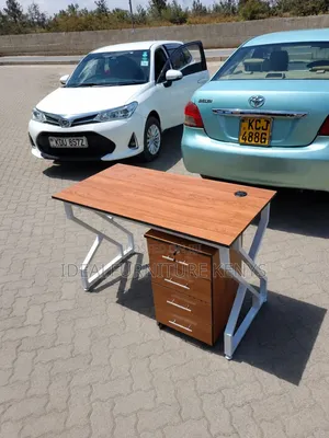 Mobile Desk with Storage Drawers - 1.2M