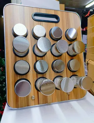 17-Piece Spice Jar Set with Stand