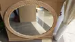 Big Modern Oval Rattan/Bamboo Mirror - 2