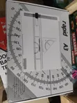 Technical Engineering Drawing Board with Fitted Ruler - 1