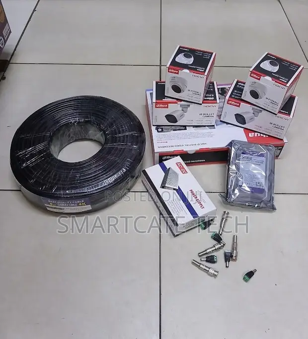 Dahua 4CH HD CCTV Security Kit with Night Vision Cameras - 1