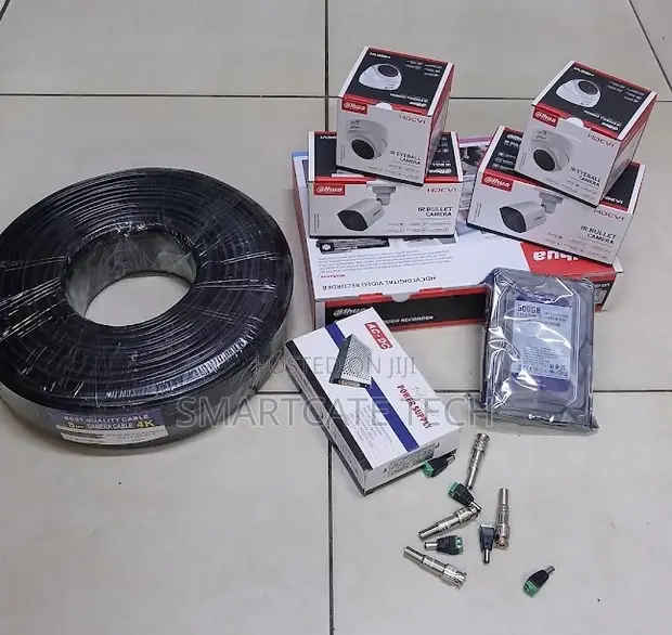 Dahua CCTV Kit 4CH Zenye Kamera za Night Vision - 1