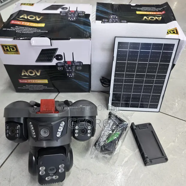 V380 AOV Solar 4G SIM CCTV Camera - 1