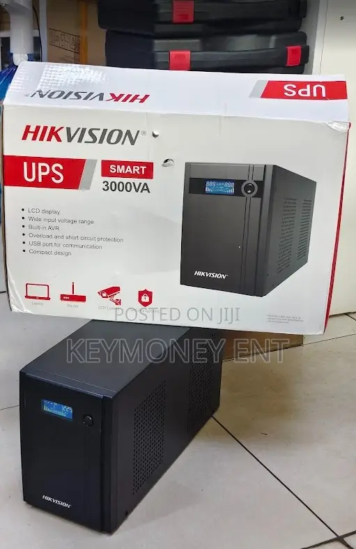 Hikvision 3000VA Line Interactive UPS with LCD - 1