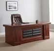 Executive Mahogany Office Desk - 2M - 1
