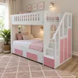 4x6 Bunk Bed with Storage Wardrobe - Brand New - 2