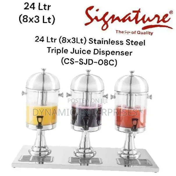 Signature 24L Triple Juice Dispenser (8x3L) - 1