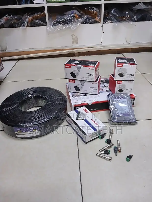 Dahua 4CH CCTV DVR System with 4 Dome Night Vision Cameras - 1