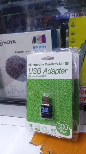 300Mbps Wifi + Bluetooth USB Adapter