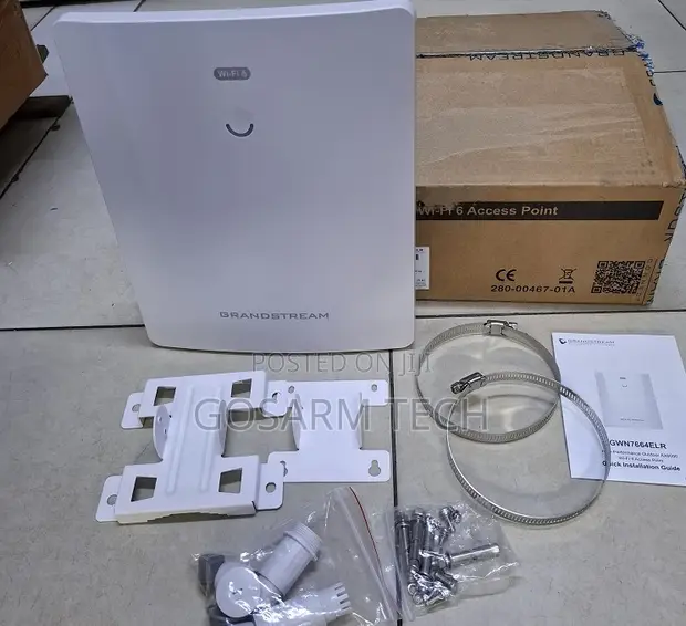 Grandstream GWN7664ELR Outdoor Wi-Fi 6 Access Point - 1