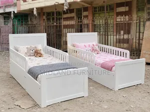 BUILT Toddler Bed on Order - White