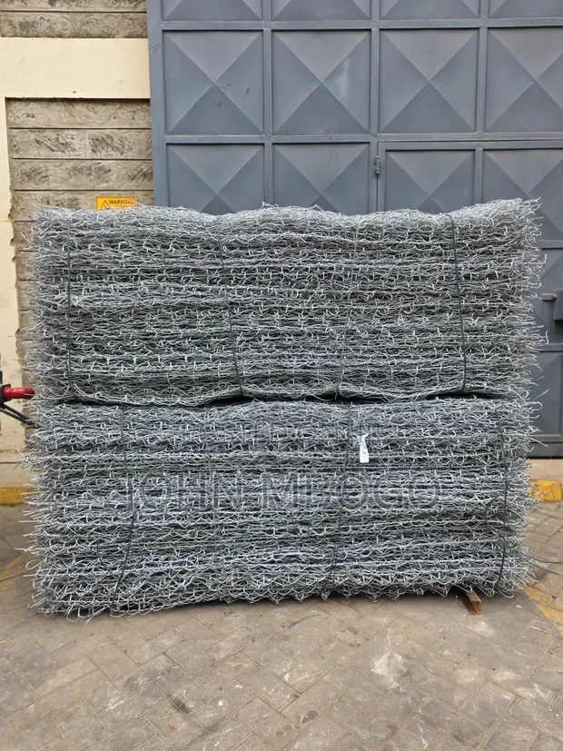 Sanduku la Gabion la Galvanised 2m x 1m x 1m, waya wa 3.2mm - 1