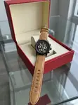 Saumu ya Montblanc Skeleton Chronograph - Kamba ya Ngozi Halisi - 2