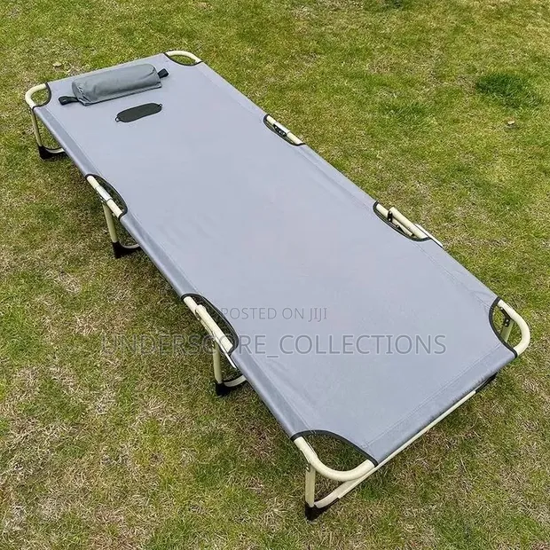Portable Folding Camping Cot / Outdoor Lounge Chair - 1