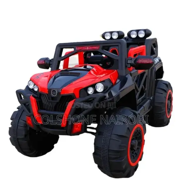 Red Black Children's Electric 4x4 Off-Road Ride-on Toy Car - 1