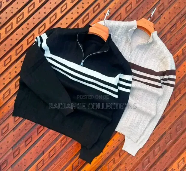 Quarter Zipper Sweaters - Men's Casual - 1