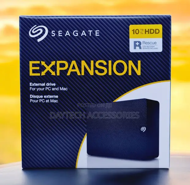 Seagate Expansion Desktop Hard Drive 10TB - Black - 1